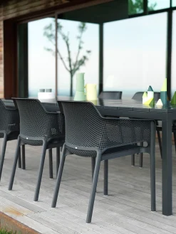 New Sillones de jardín apilables con reposabrazos Net, 2 uds. Sillas De Jardín|Sillas De Jardí­N