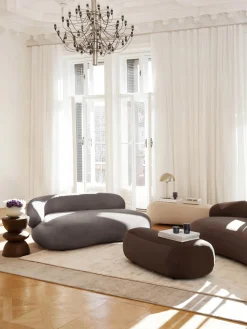 Sofás 2 Plazas|Sofás>Westwing Collection Sofá Alba (2 plazas) Tejido terciopelado gris oscuro