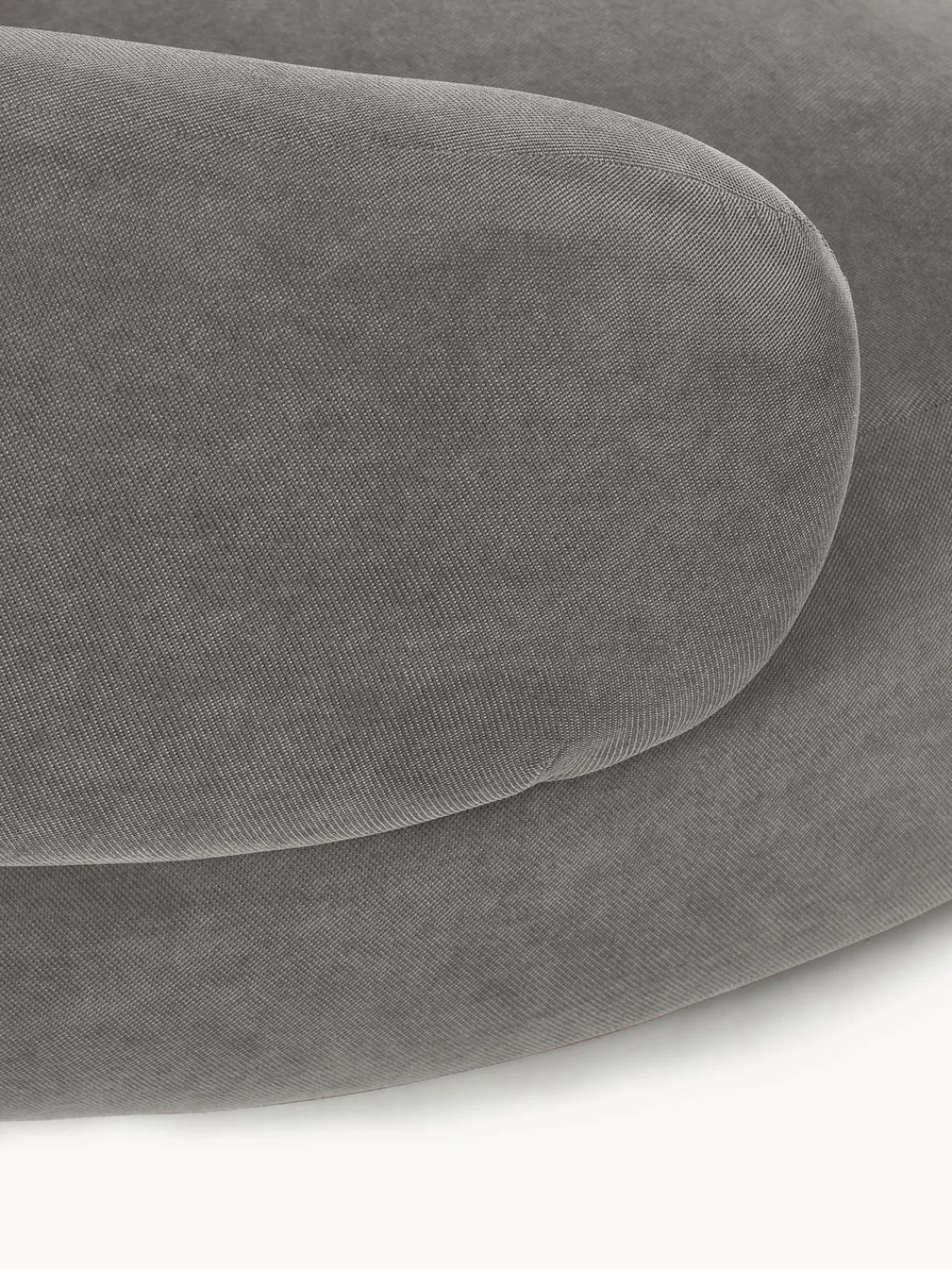 Sofás 2 Plazas|Sofás>Westwing Collection Sofá Alba (2 plazas) Tejido terciopelado gris oscuro