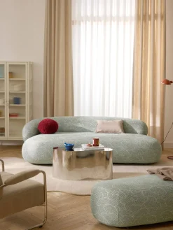 Sofás 3 Plazas|Sofás>Westwing Collection Sofá Alba (3 plazas) Tejido verde oliva