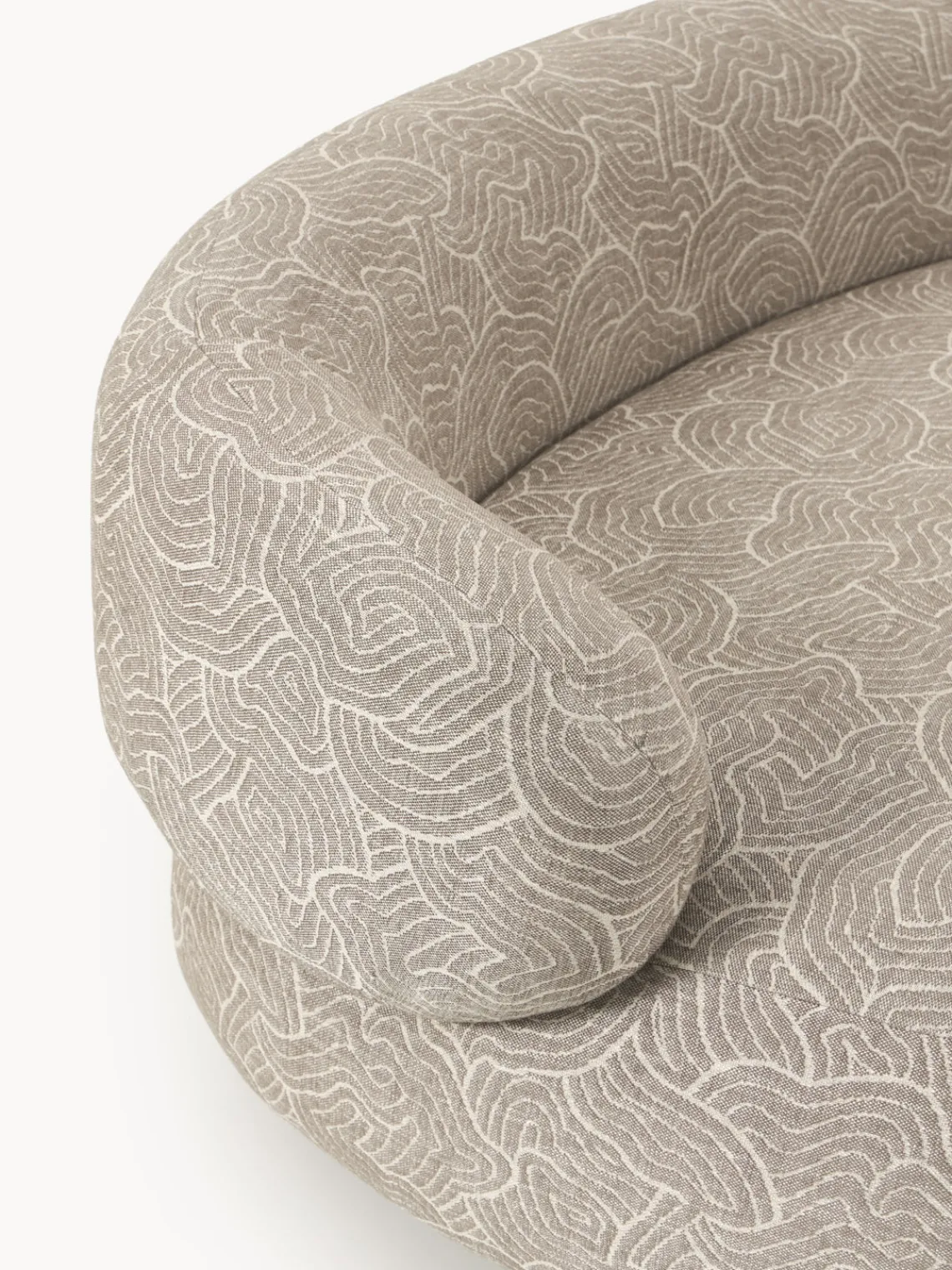 Sofás 3 Plazas|Sofás>Westwing Collection Sofá Alba (3 plazas) Tejido marrón