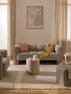 Sofás 2 Plazas|Sofás>Westwing Collection Sofá Bobi (2 plazas) Tejido marrón claro, marrón oscuro