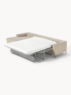 Sofás Cama|Sofás></noscript>Westwing Collection Sofá cama con colchón Cucita (3 plazas) Tejido grueso beige