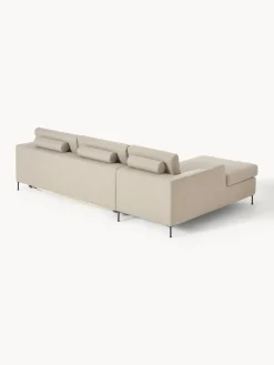 Sofás Cama|Sofás></noscript>Westwing Collection Sofá cama con colchón Cucita (3 plazas) Tejido grueso beige