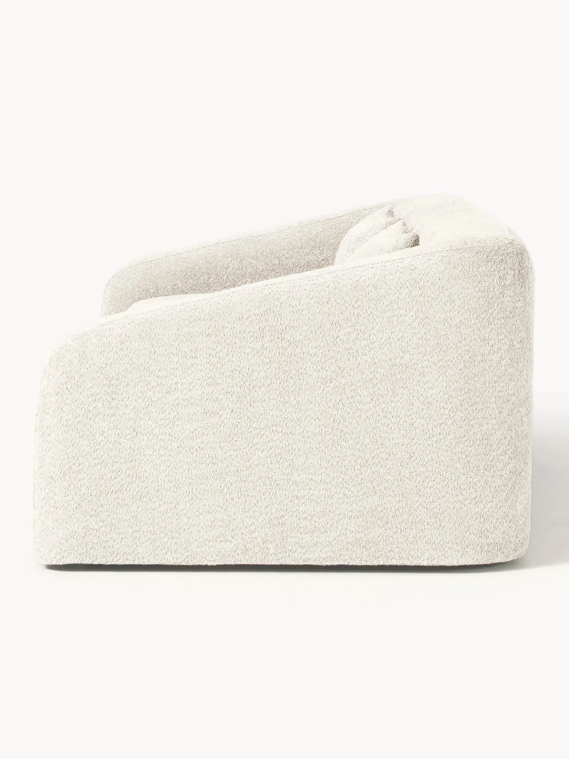 Sofás Cama|Sofás>Westwing Collection Sofá cama de borreguillo bouclé Eliot (3 plazas) Borreguillo bouclé Off White