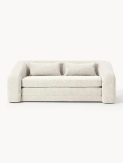 New Sofá cama de borreguillo bouclé Eliot (2 plazas) Sofás Cama|Sofás