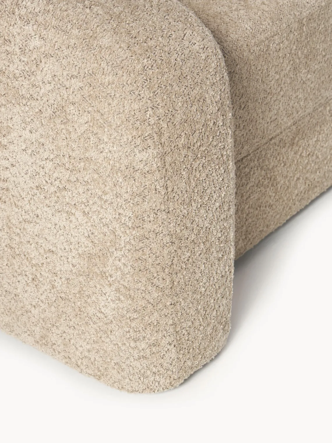 Sofás Cama|Sofás>Westwing Collection Sofá cama de borreguillo bouclé Eliot (3 plazas) Borreguillo bouclé beige