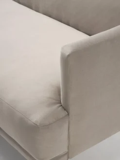 Clearance Sofá cama de terciopelo Fluente (3 plazas) Sofás Cama|Sofás