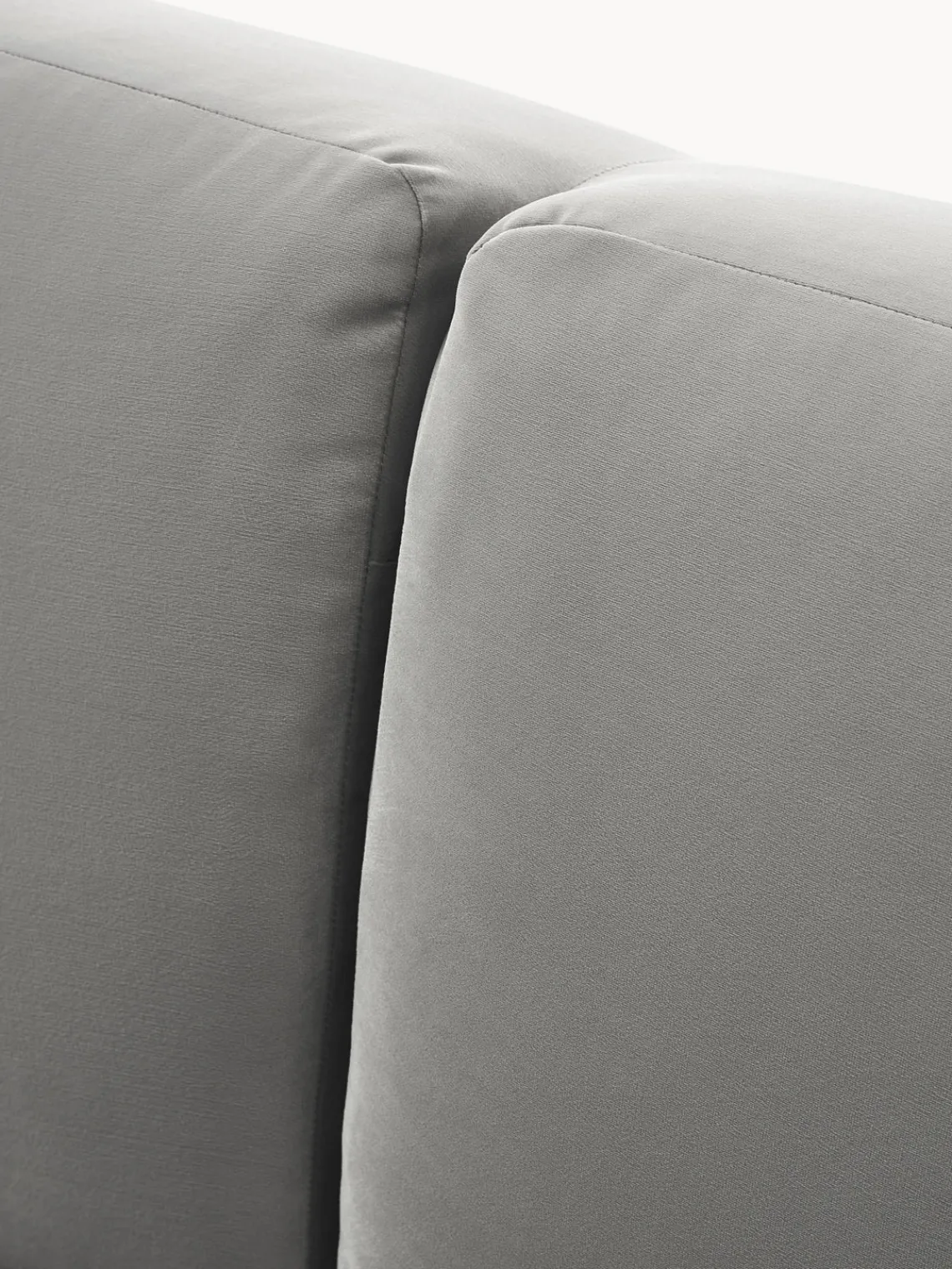 Sofás Cama|Sofás>Westwing Collection Sofá cama de terciopelo Fluente (3 plazas) Terciopelo gris