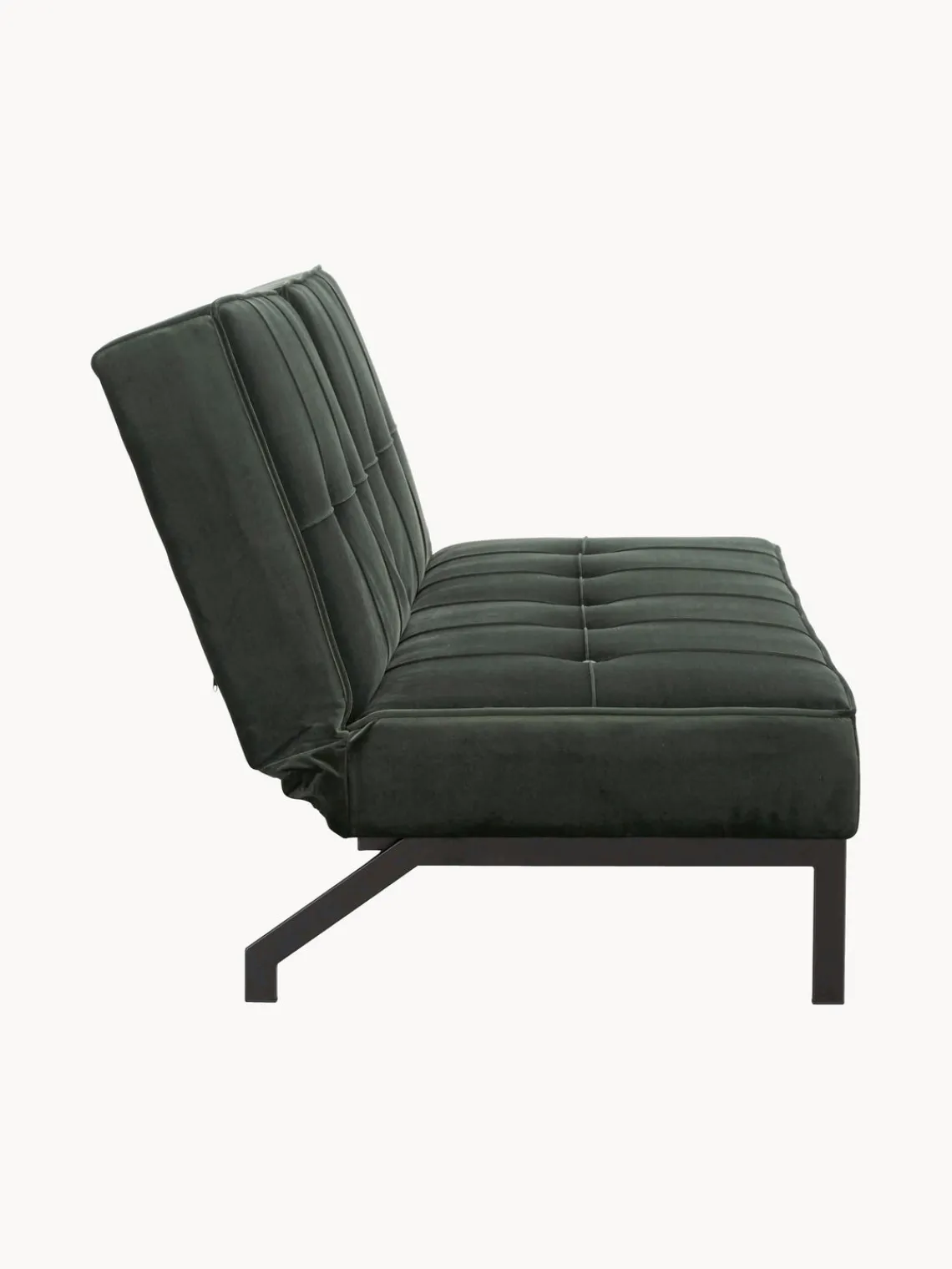 Sofás Cama|Sofás> Sofá cama de terciopelo Perugia (3 plazas) Terciopelo verde profundo