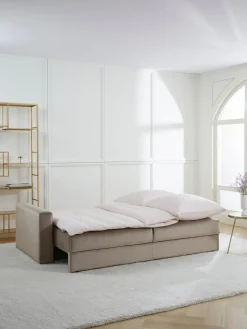 Best Sofá cama de terciopelo Tasha (3 plazas), con espacio de almacenamiento Sofás Cama|Sofás