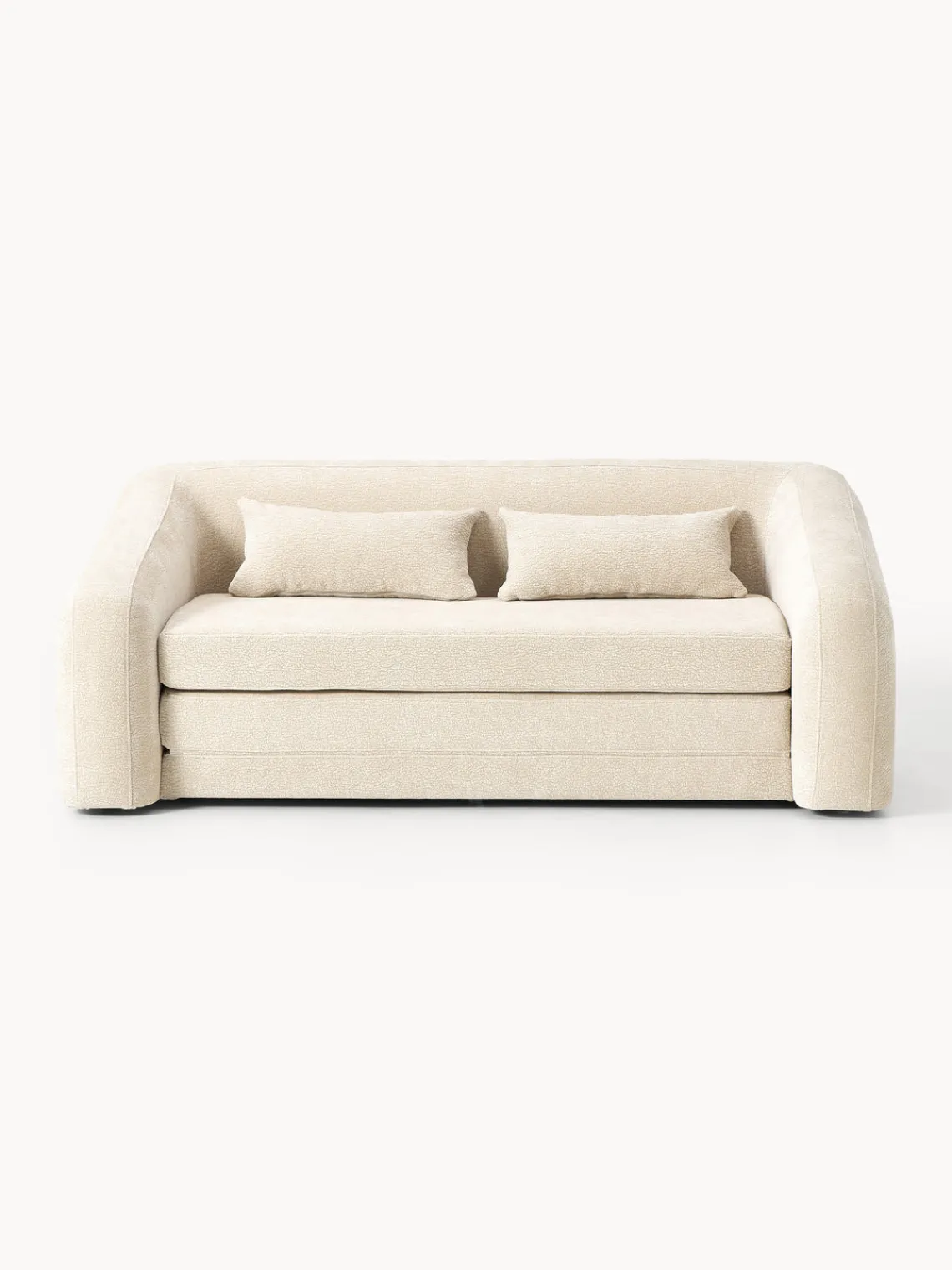 Sofás Cama|Sofás>Westwing Collection Sofá cama Eliot (2 plazas) Tejido blanco crema