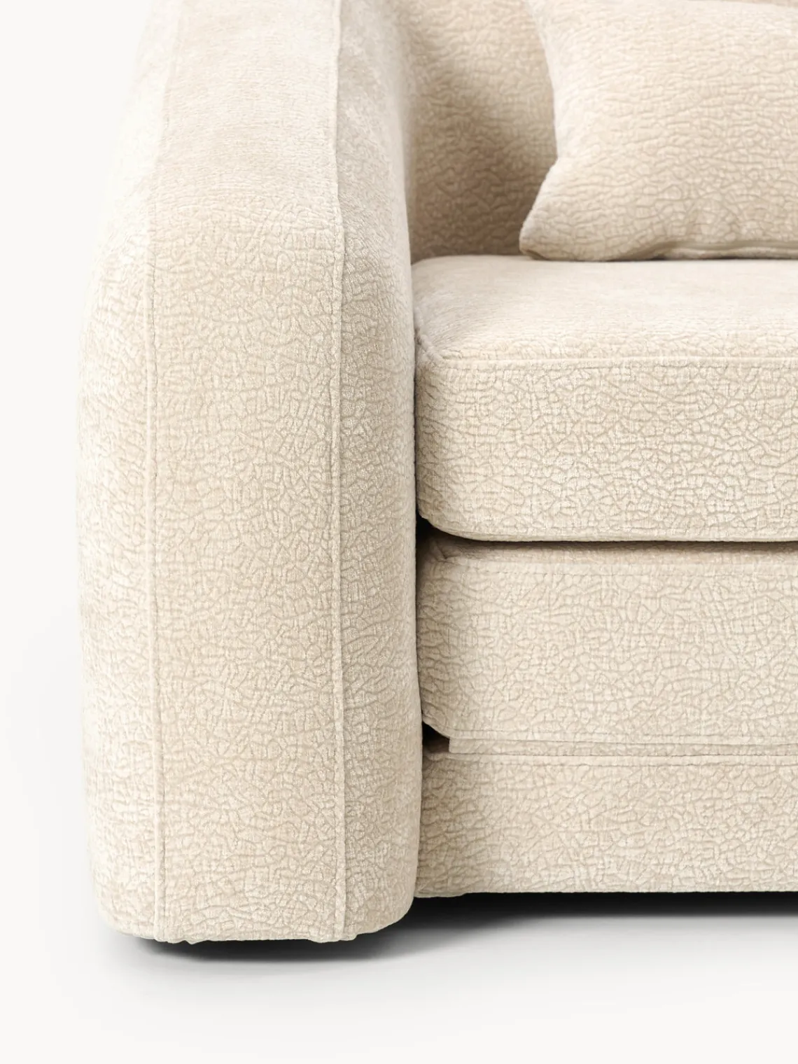 Sofás Cama|Sofás>Westwing Collection Sofá cama Eliot (2 plazas) Tejido blanco crema