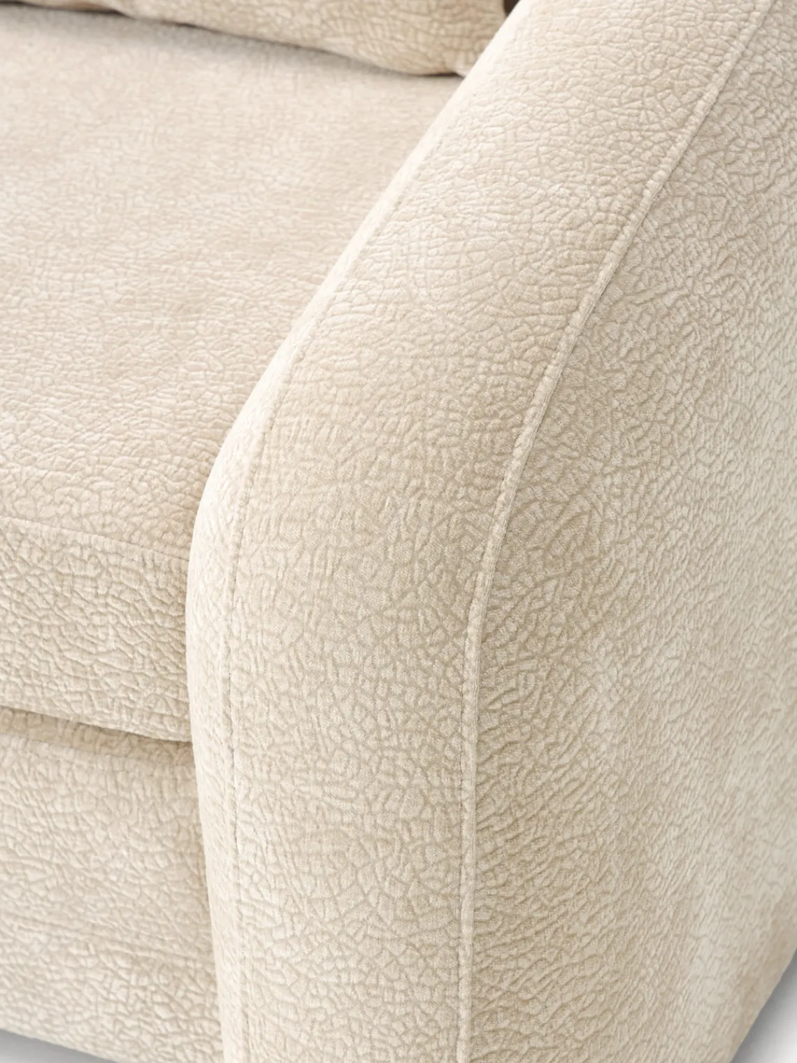 Sofás Cama|Sofás>Westwing Collection Sofá cama Eliot (2 plazas) Tejido blanco crema