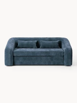 Sofás Cama|Sofás>Westwing Collection Sofá cama Eliot (2 plazas) Tejido azul oscuro, suave