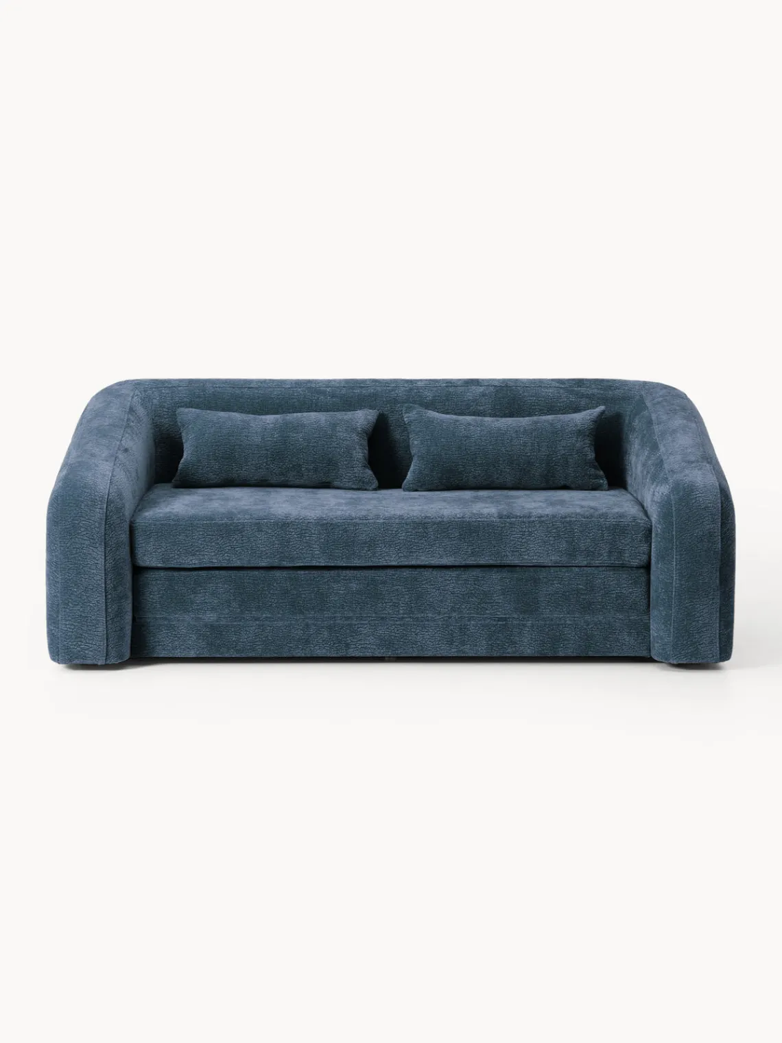 Sofás Cama|Sofás>Westwing Collection Sofá cama Eliot (2 plazas) Tejido azul oscuro, suave
