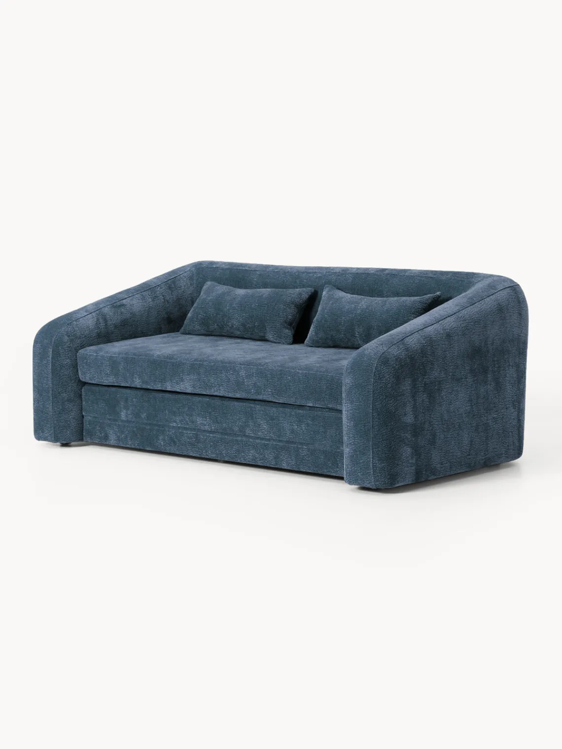Sofás Cama|Sofás>Westwing Collection Sofá cama Eliot (2 plazas) Tejido azul oscuro, suave