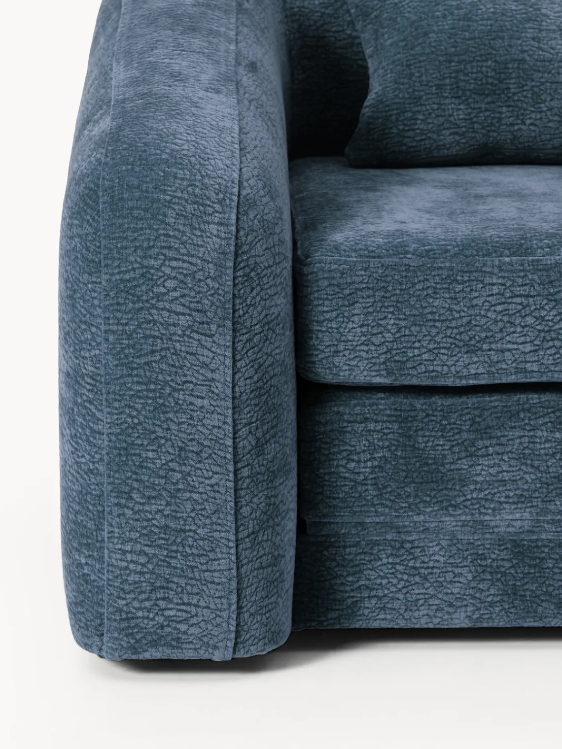 Sofás Cama|Sofás>Westwing Collection Sofá cama Eliot (2 plazas) Tejido azul oscuro, suave