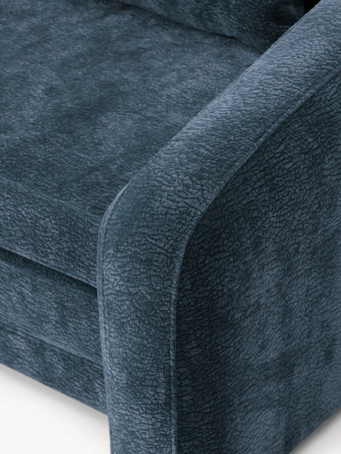 Sofás Cama|Sofás>Westwing Collection Sofá cama Eliot (2 plazas) Tejido azul oscuro, suave