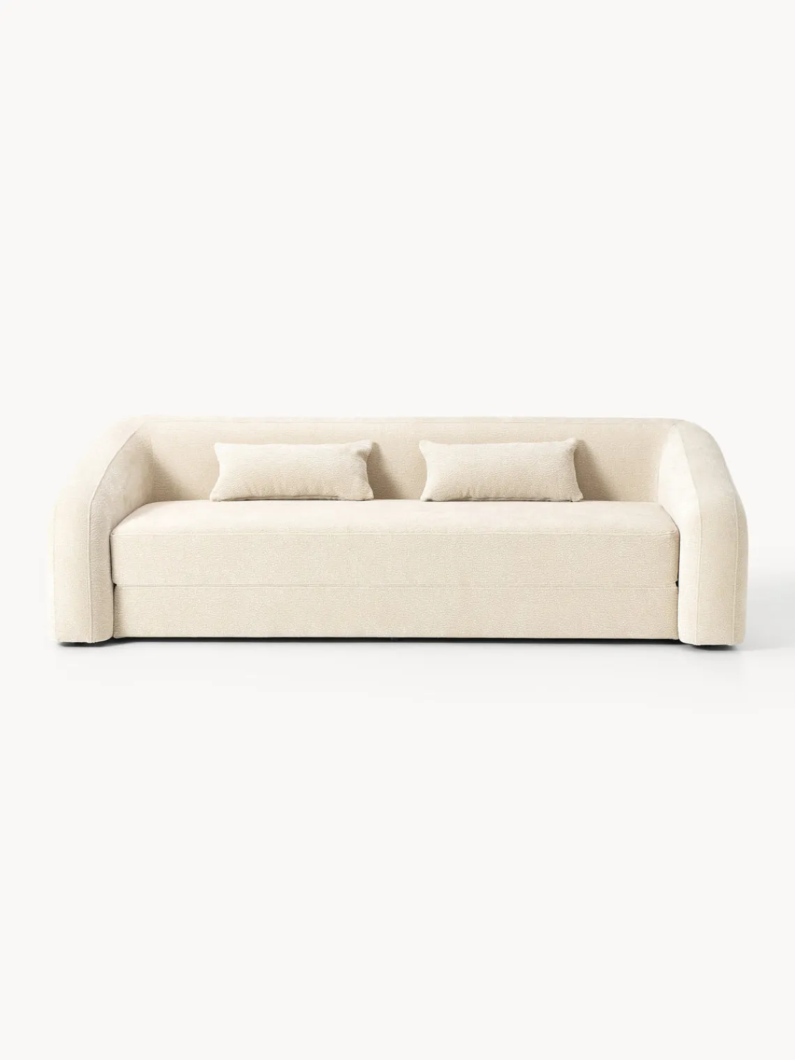 Sofás Cama|Sofás>Westwing Collection Sofá cama Eliot (3 plazas) Tejido blanco crema