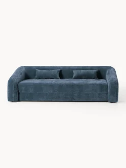 Sofás Cama|Sofás>Westwing Collection Sofá cama Eliot (3 plazas) Tejido azul oscuro, suave