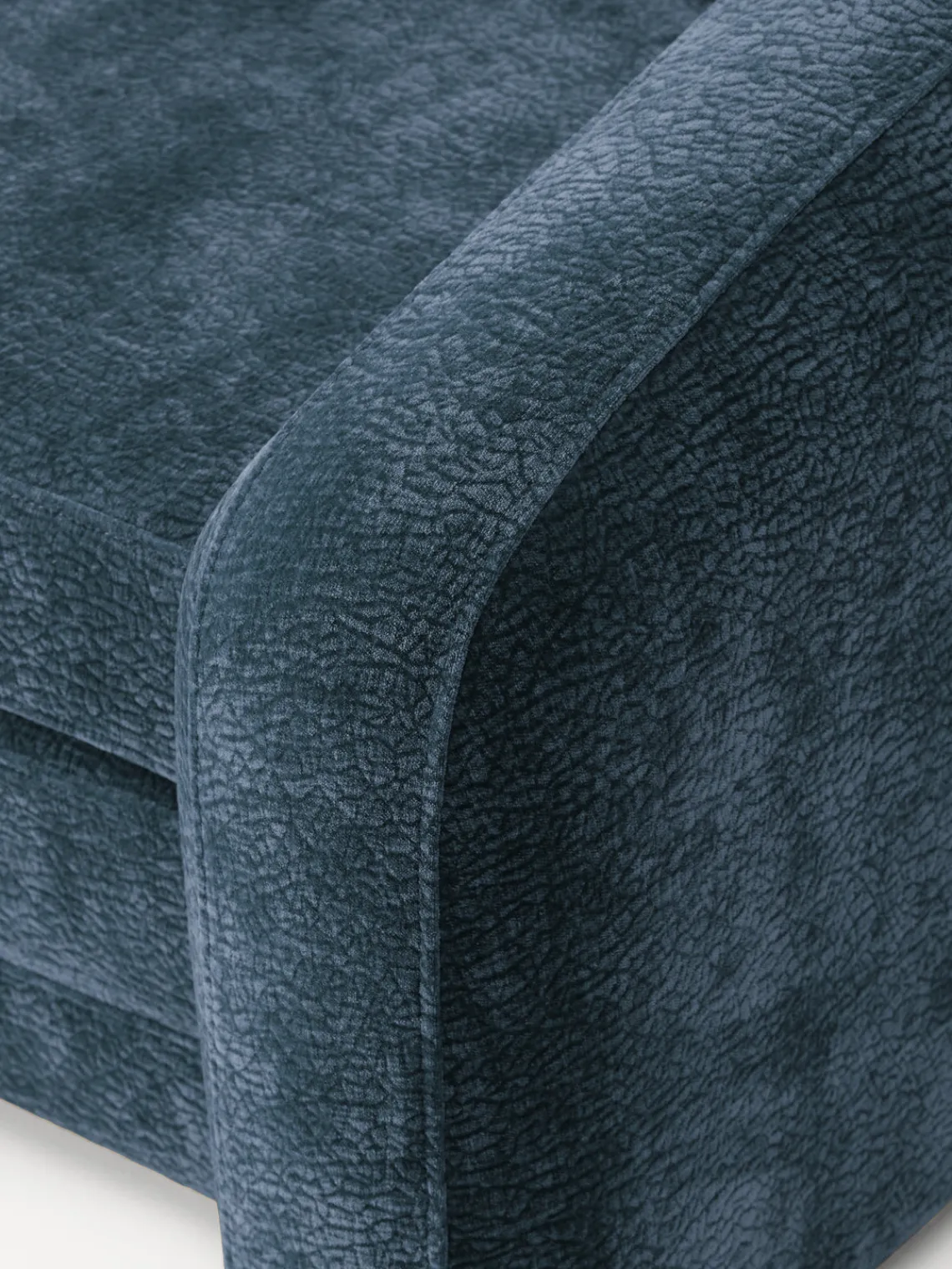 Sofás Cama|Sofás>Westwing Collection Sofá cama Eliot (3 plazas) Tejido azul oscuro, suave