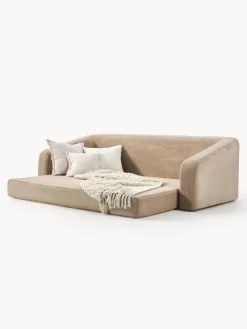 Sofás Cama|Sofás></noscript>Westwing Collection Sofá cama Eliot (3 plazas) Tejido aterciopelado beige