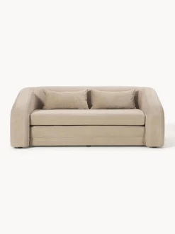 Sofás Cama|Sofás>Westwing Collection Sofá cama Eliot (2 plazas) Terciopelo beige