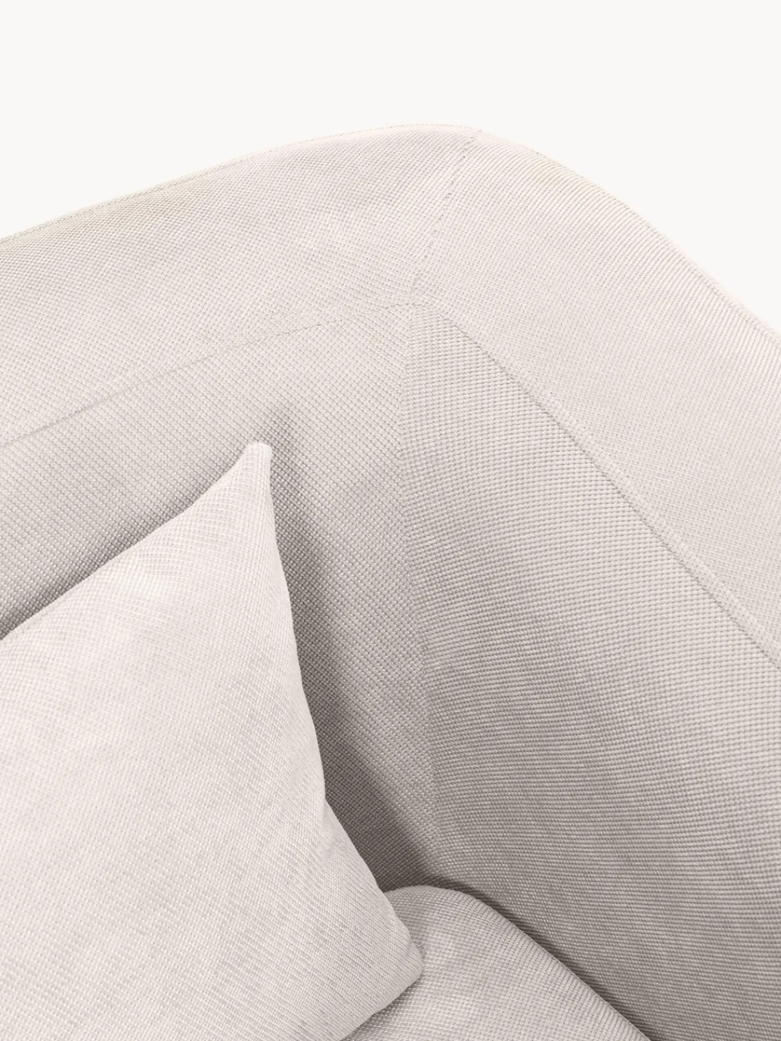 Sofás Cama|Sofás>Westwing Collection Sofá cama Eliot (2 plazas) Tejido aterciopelado blanco crema