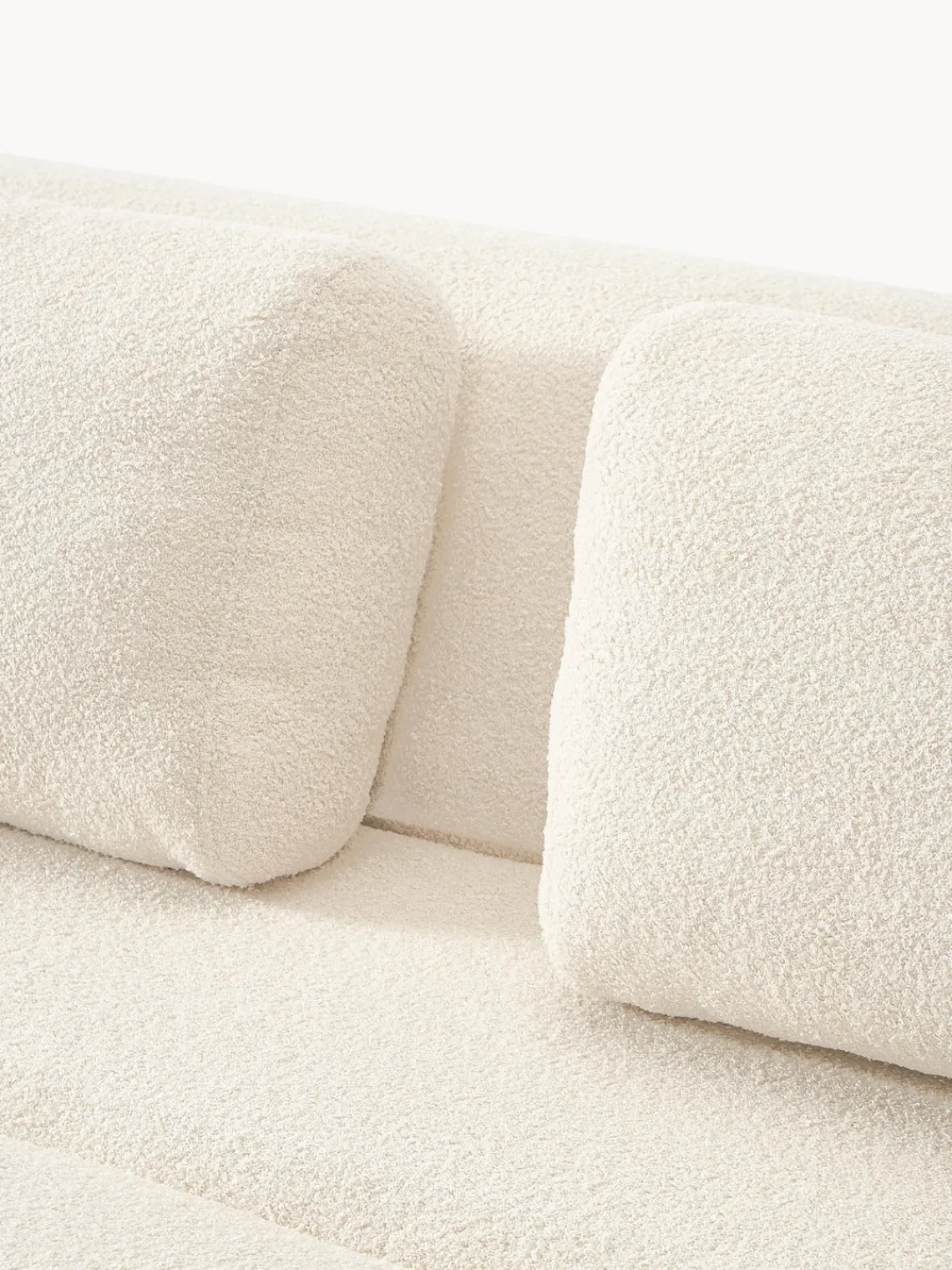 Sofás Cama|Sofás>Westwing Collection Sofá cama en borreguillo Caterpillar (3 plazas) Borreguillo beige