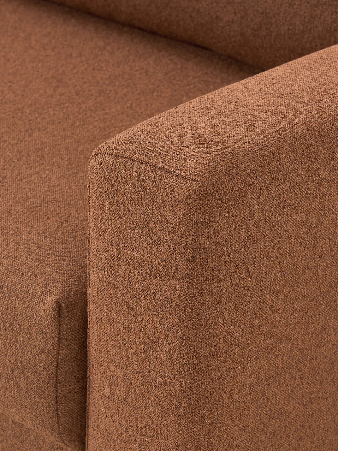 Sofás Cama|Sofás>Westwing Collection Sofá cama en tejido bouclé Tasha (3 plazas), con espacio de almacenamiento Bouclé marrón