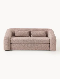 Sofás Cama|Sofás>Westwing Collection Sofá cama en tejido bouclé Eliot (2 plazas) Bouclé, terracota