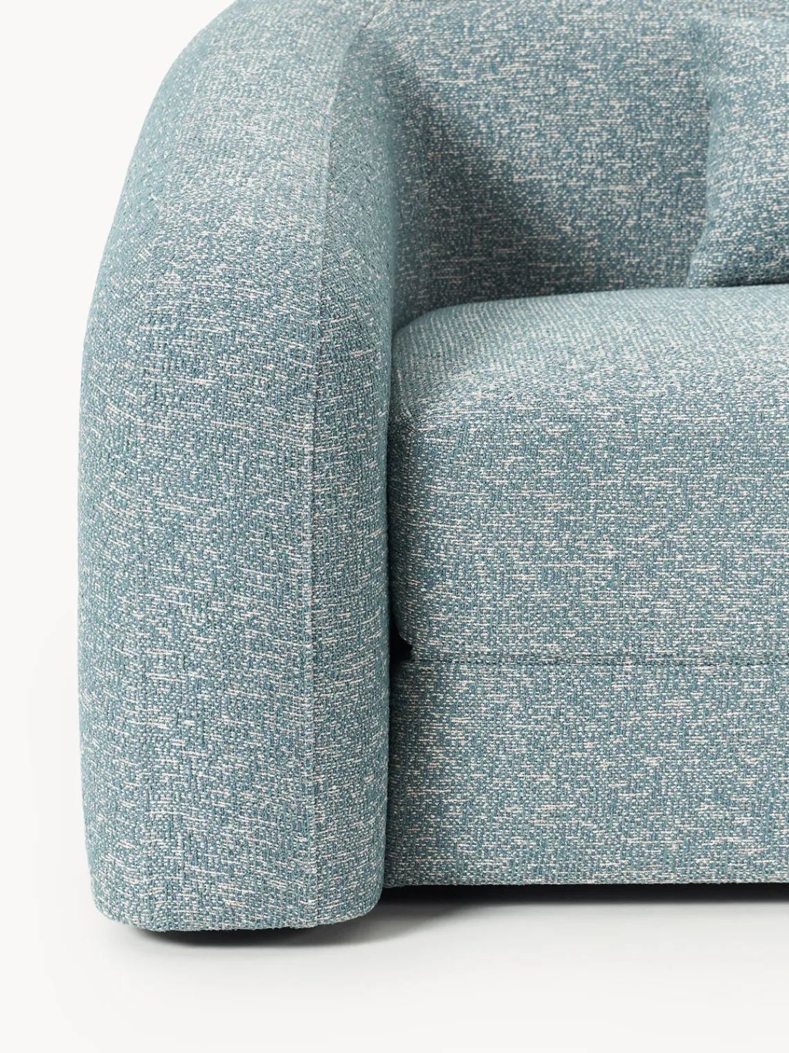 Sofás Cama|Sofás>Westwing Collection Sofá cama en tejido bouclé Eliot (3 plazas) Bouclé azul