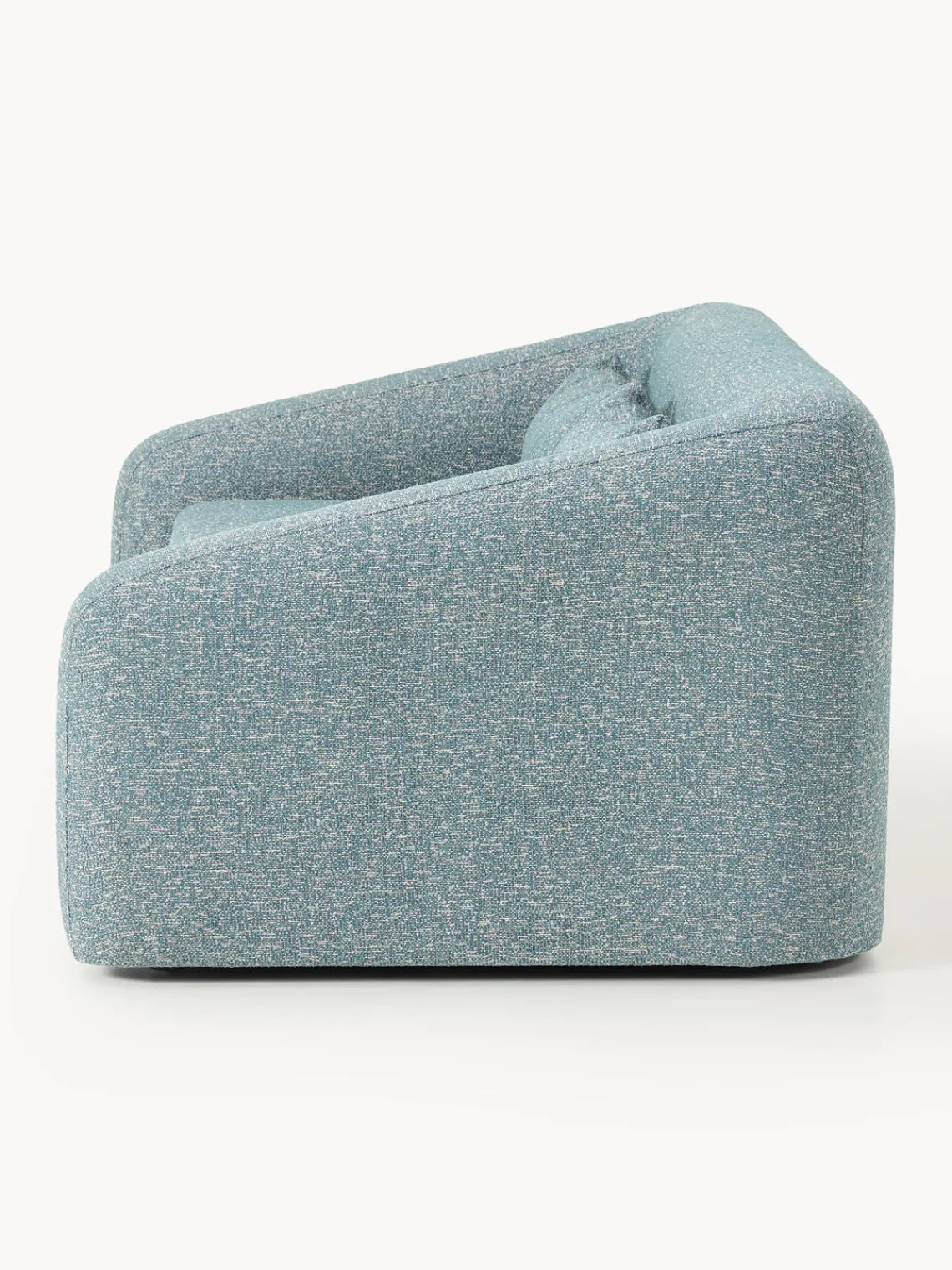 Sofás Cama|Sofás>Westwing Collection Sofá cama en tejido bouclé Eliot (2 plazas) Bouclé azul