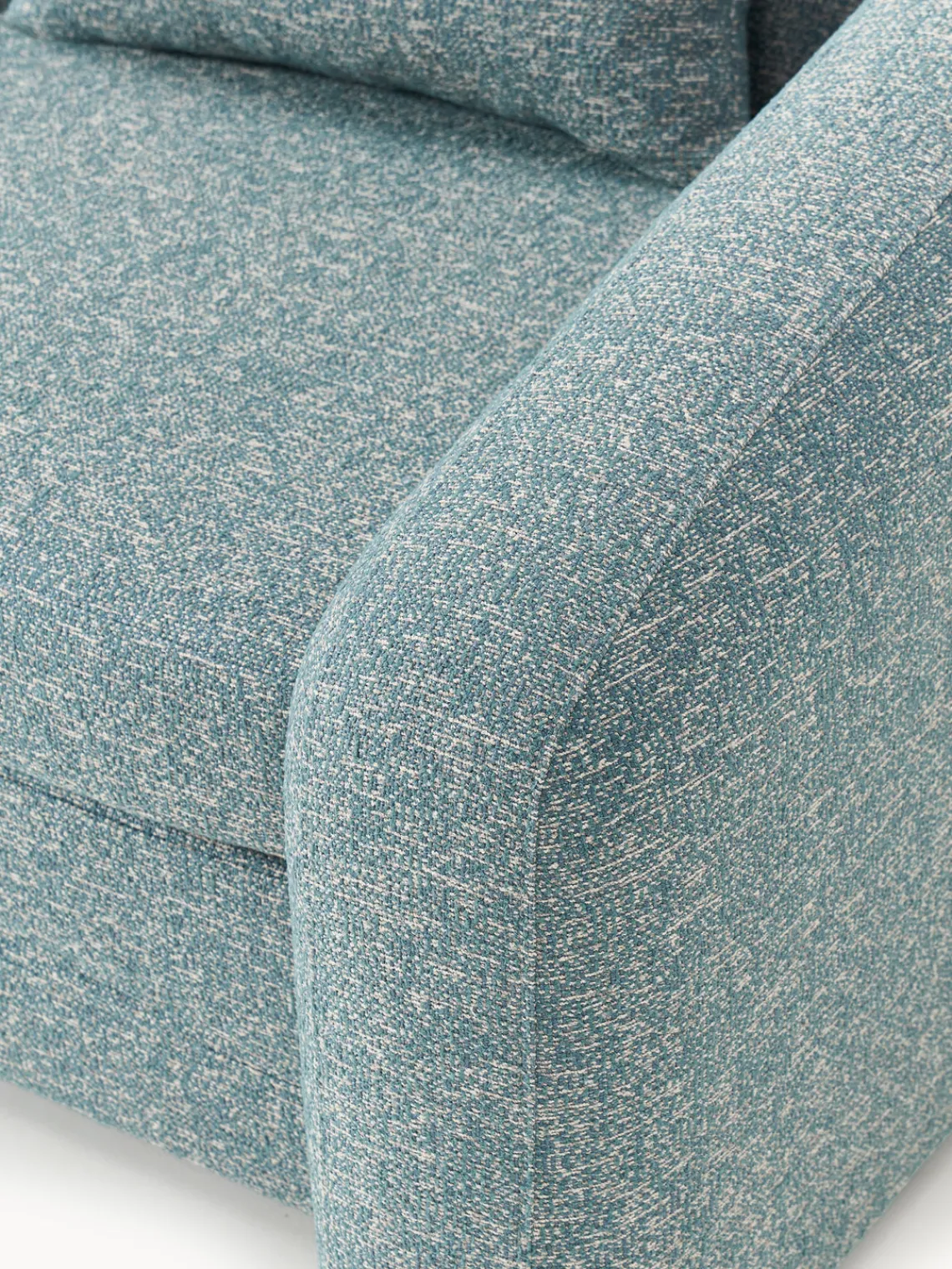 Sofás Cama|Sofás>Westwing Collection Sofá cama en tejido bouclé Eliot (2 plazas) Bouclé azul