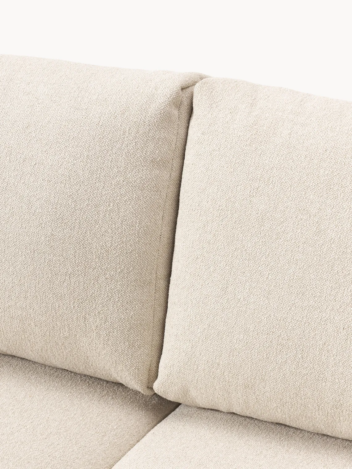 Sofás Cama|Sofás>Westwing Collection Sofá cama en tejido bouclé Tasha (3 plazas), con espacio de almacenamiento Bouclé beige claro