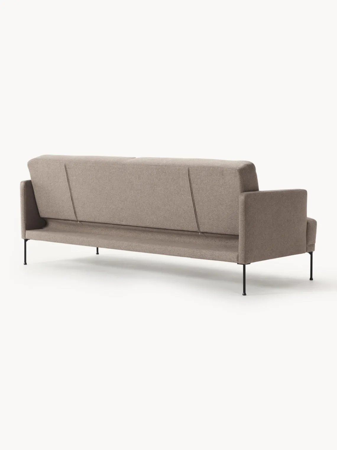 Sofás Cama|Sofás>Westwing Collection Sofá cama Fluente (3 plazas) Tejido taupe