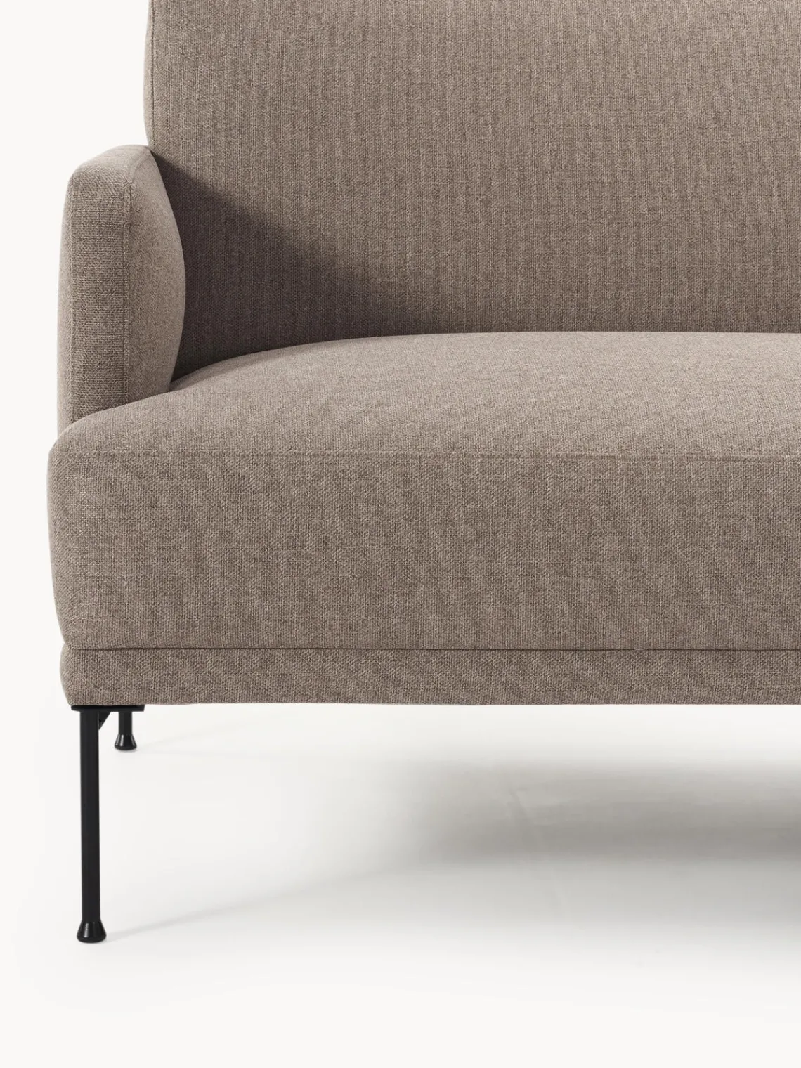 Sofás Cama|Sofás>Westwing Collection Sofá cama Fluente (3 plazas) Tejido taupe