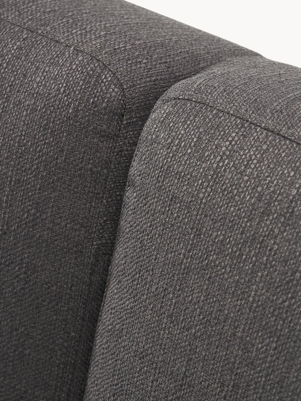 Sofás Cama|Sofás>Westwing Collection Sofá cama Fluente (3 plazas) Tejido grueso gris antracita