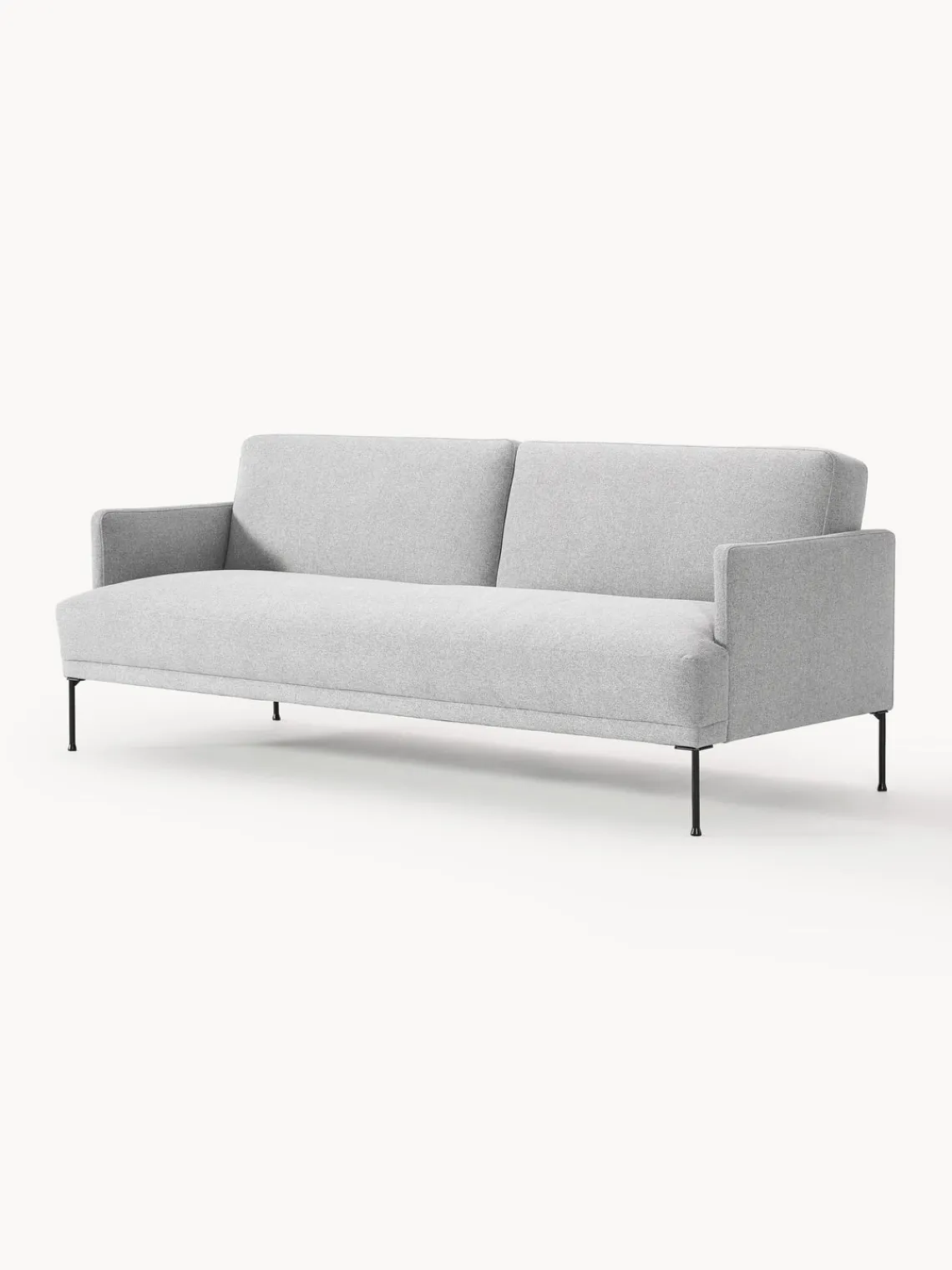 Sofás Cama|Sofás>Westwing Collection Sofá cama Fluente (3 plazas) Tejido gris