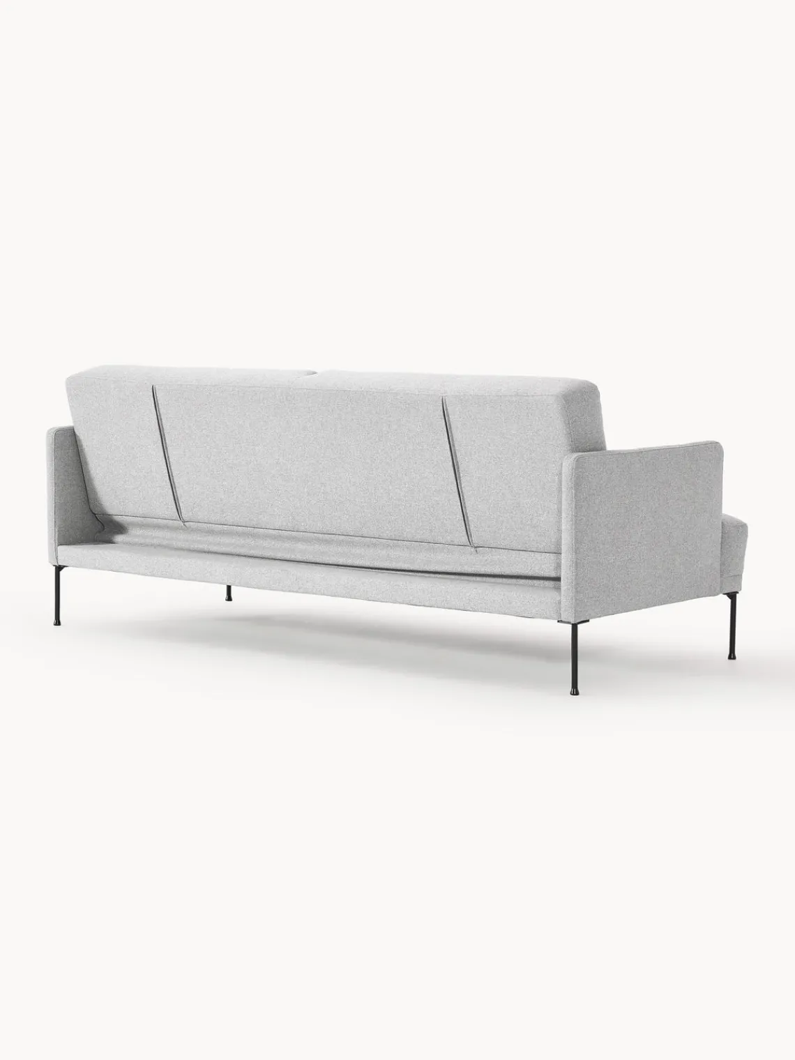 Sofás Cama|Sofás>Westwing Collection Sofá cama Fluente (3 plazas) Tejido gris