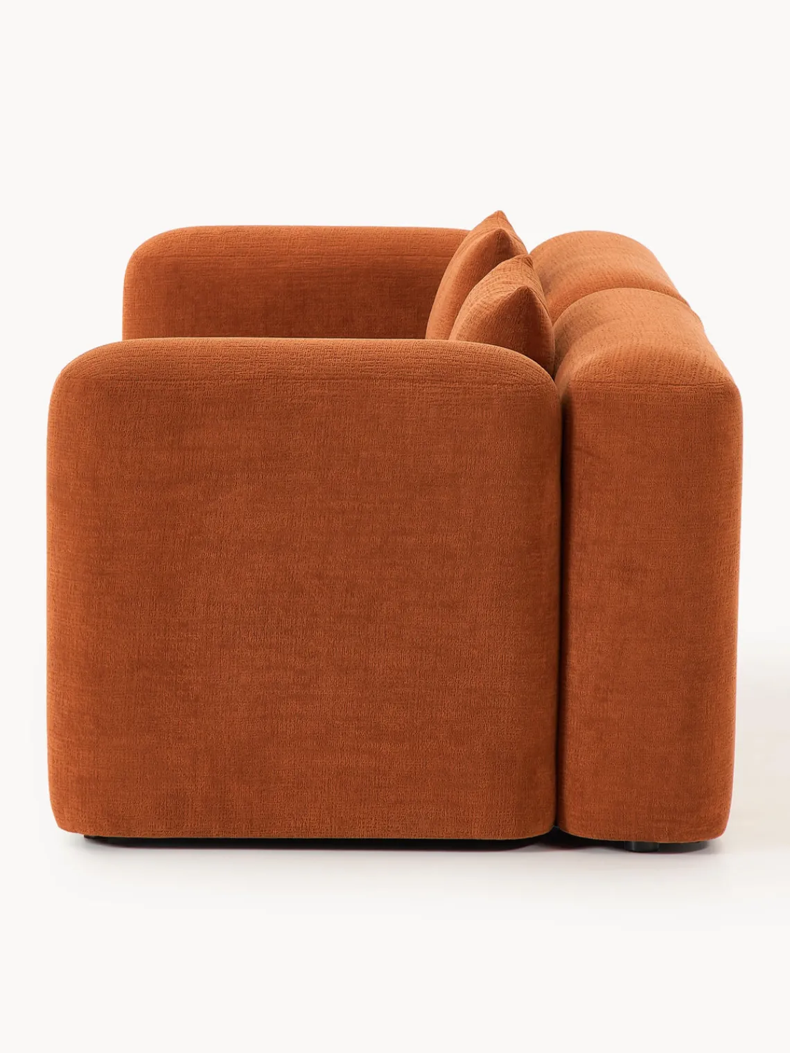 Sofás Cama|Sofás>Westwing Collection Sofá cama Livvie (3 plazas) Tejido terracota, suave