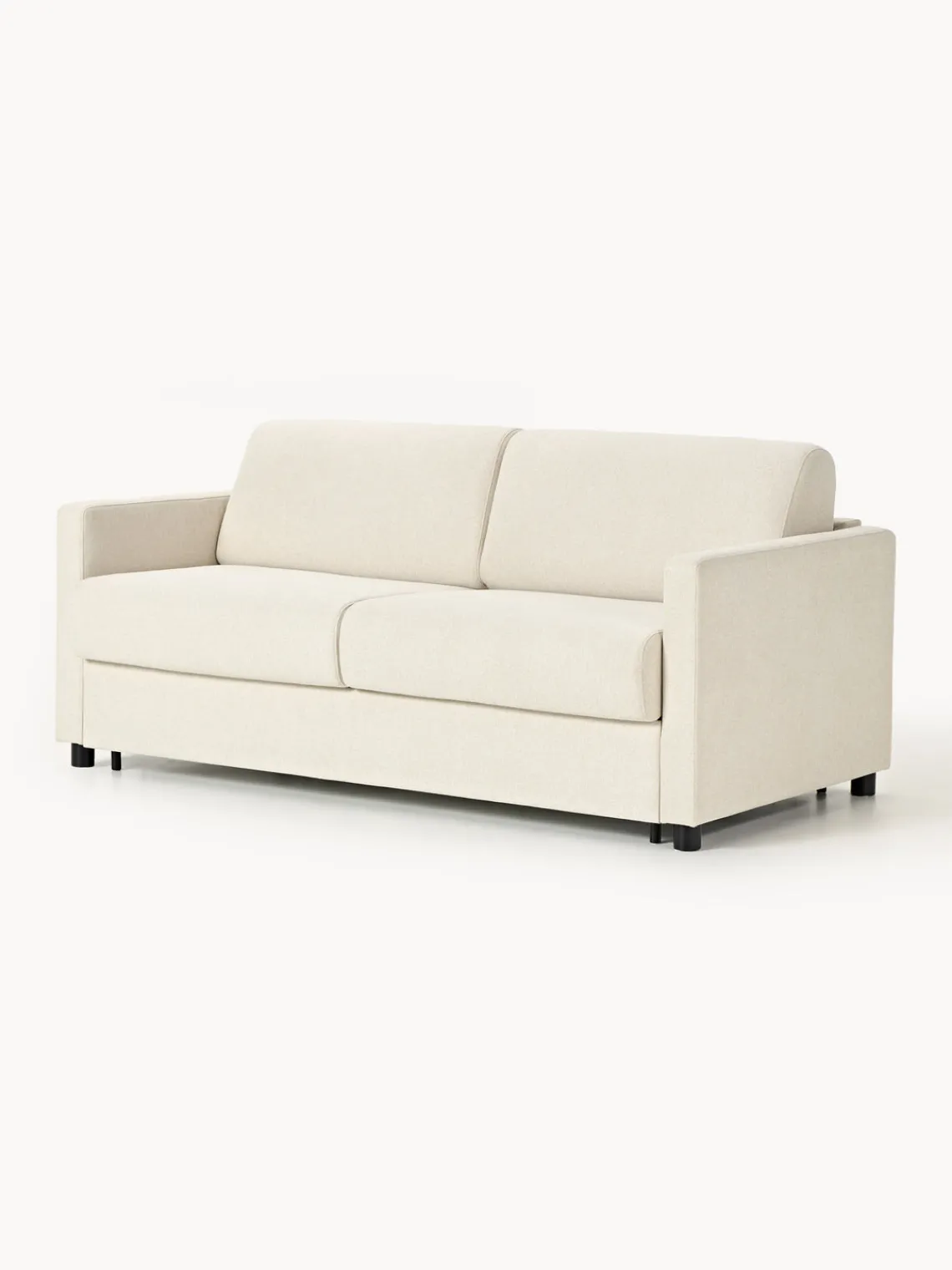 Sofás Cama|Sofás>Westwing Collection Sofá cama Morgan, con colchón (2 plazas) Tejido Off White