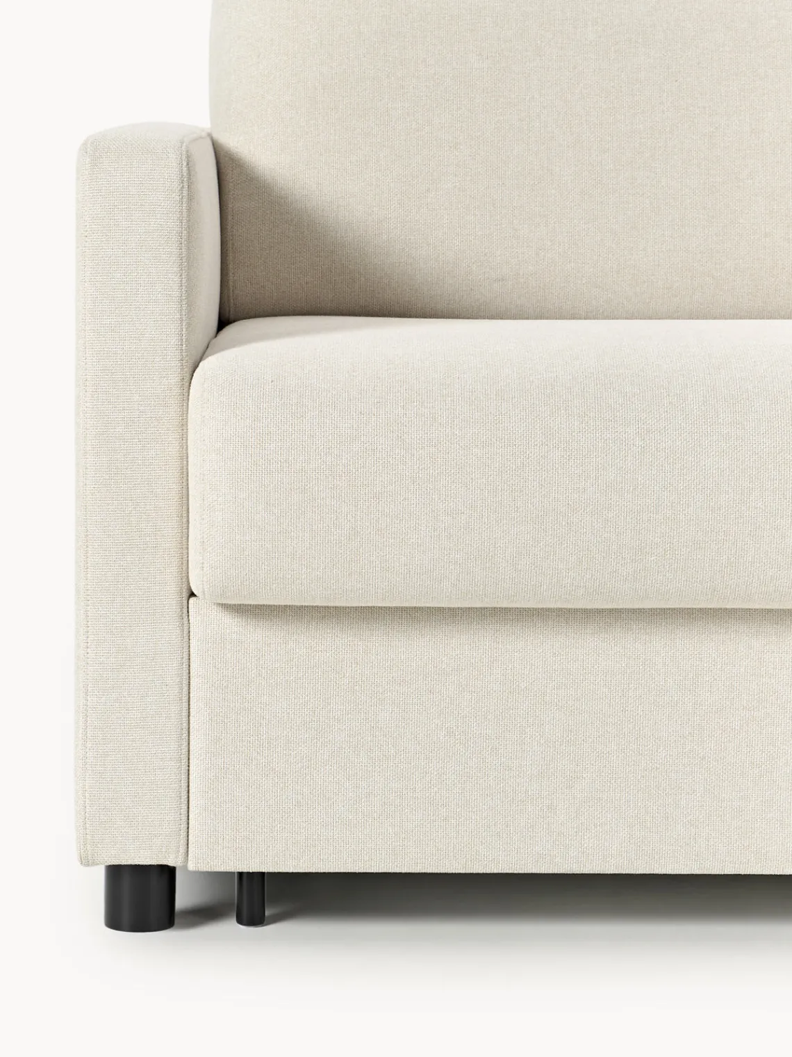 Sofás Cama|Sofás>Westwing Collection Sofá cama Morgan, con colchón (2 plazas) Tejido Off White