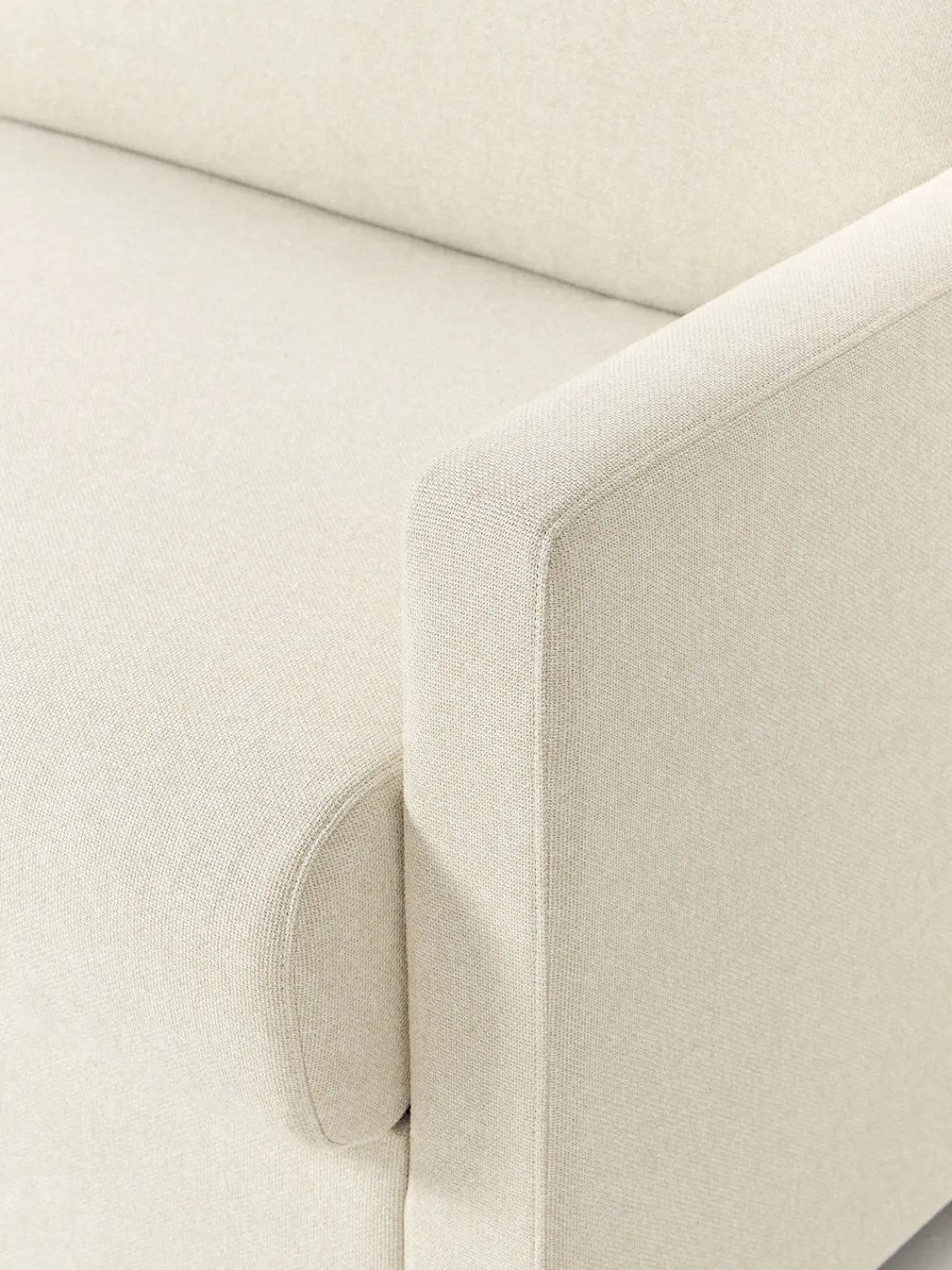 Sofás Cama|Sofás>Westwing Collection Sofá cama Morgan, con colchón (2 plazas) Tejido Off White