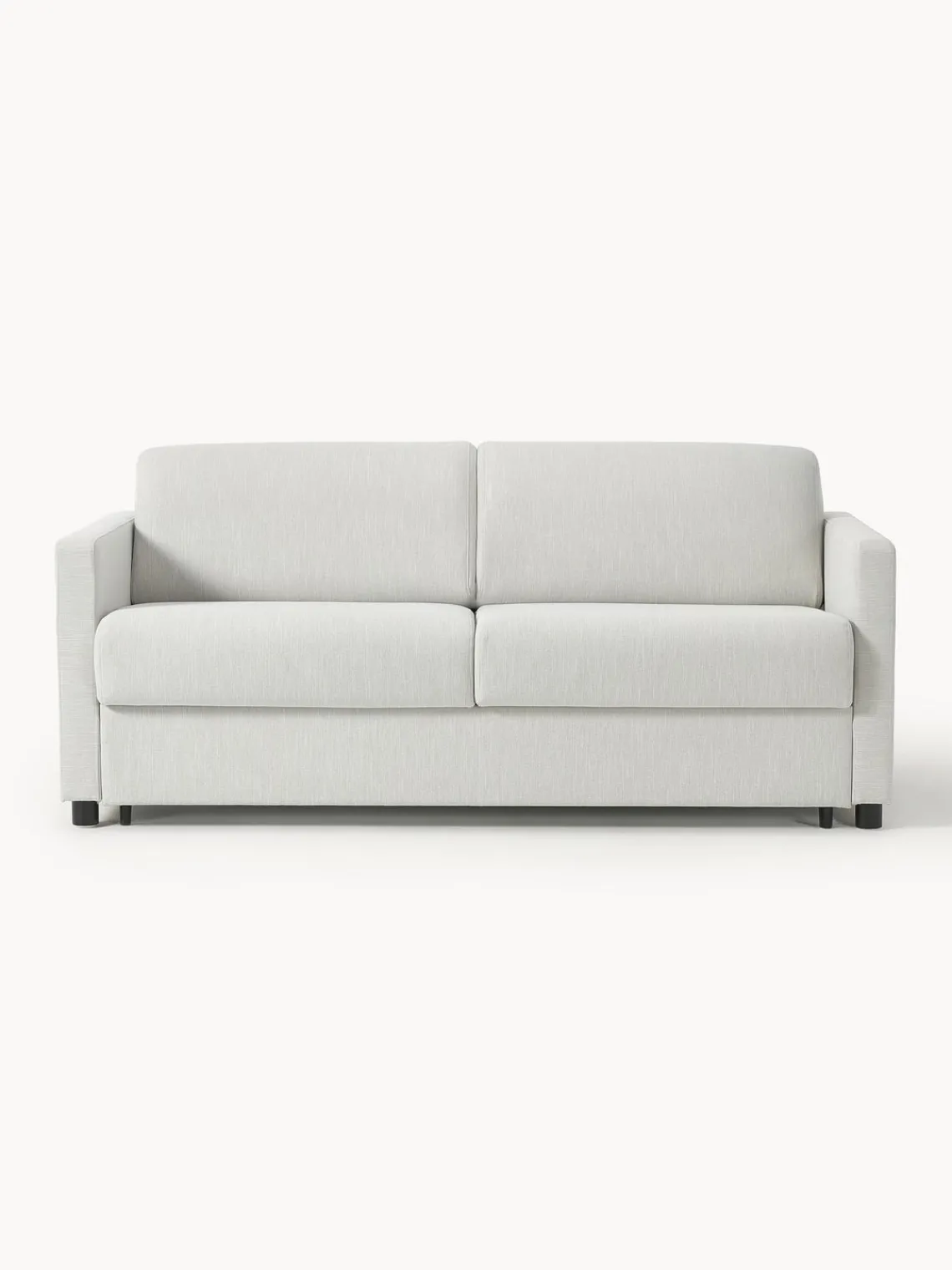 Sofás Cama|Sofás>Westwing Collection Sofá cama Morgan (2 plazas), con colchón Tejido jaspeado greige