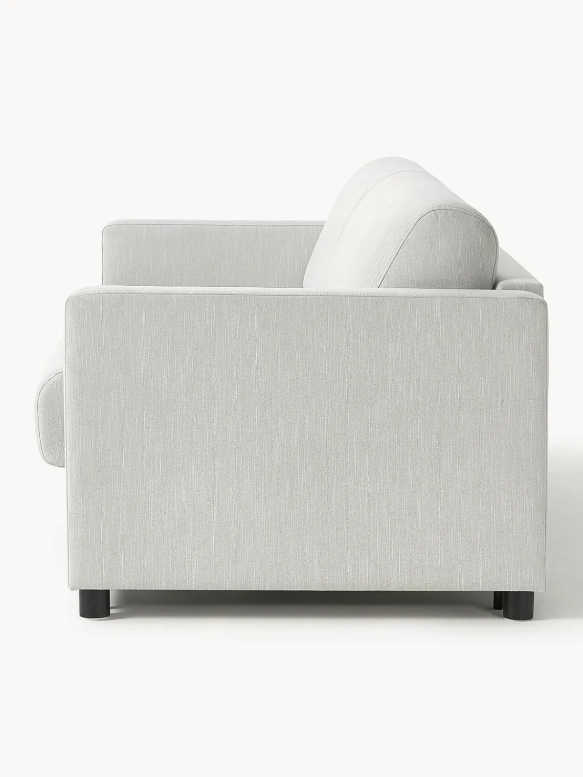 Sofás Cama|Sofás>Westwing Collection Sofá cama Morgan (2 plazas), con colchón Tejido jaspeado greige