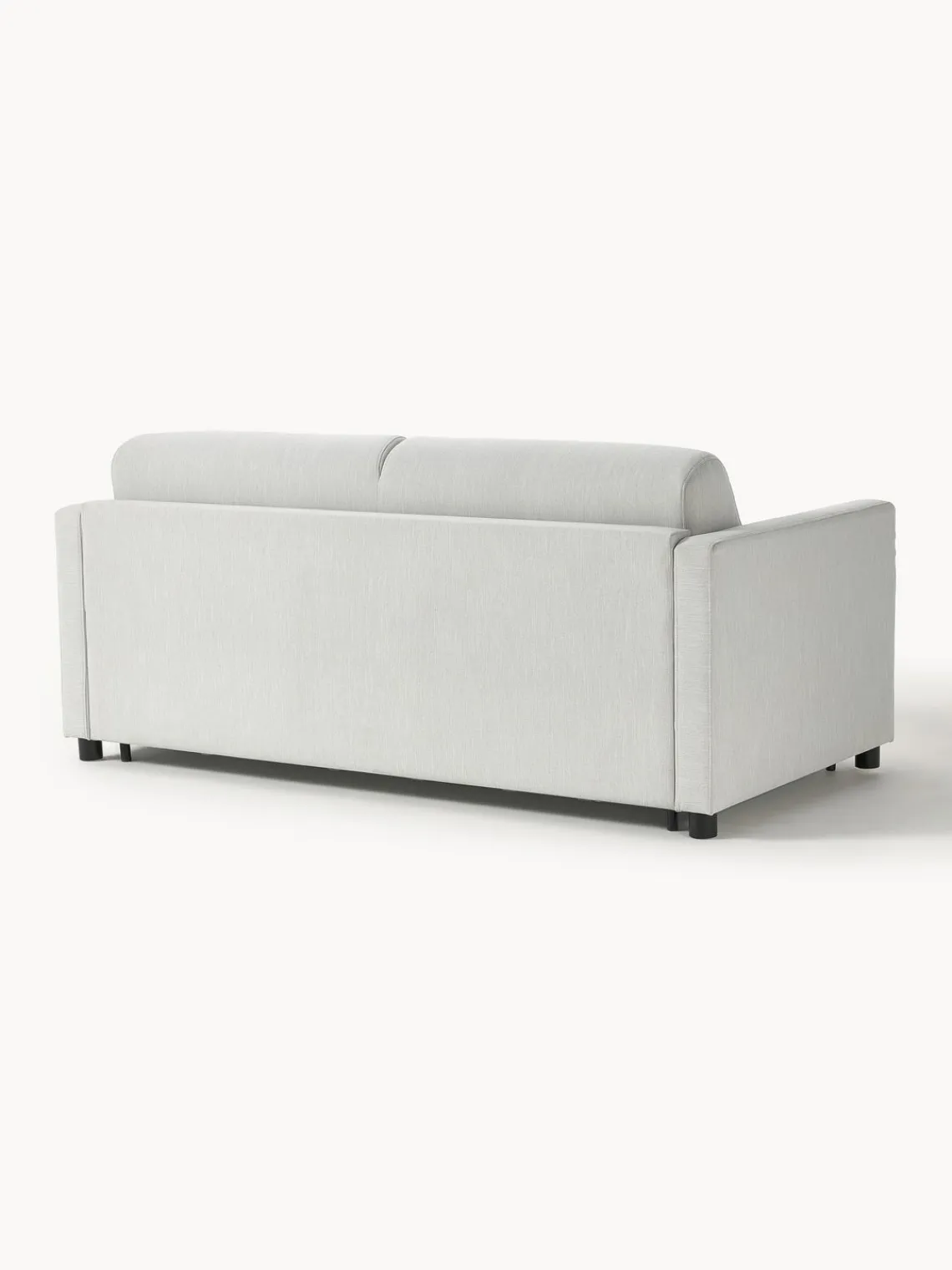 Sofás Cama|Sofás>Westwing Collection Sofá cama Morgan (2 plazas), con colchón Tejido jaspeado greige