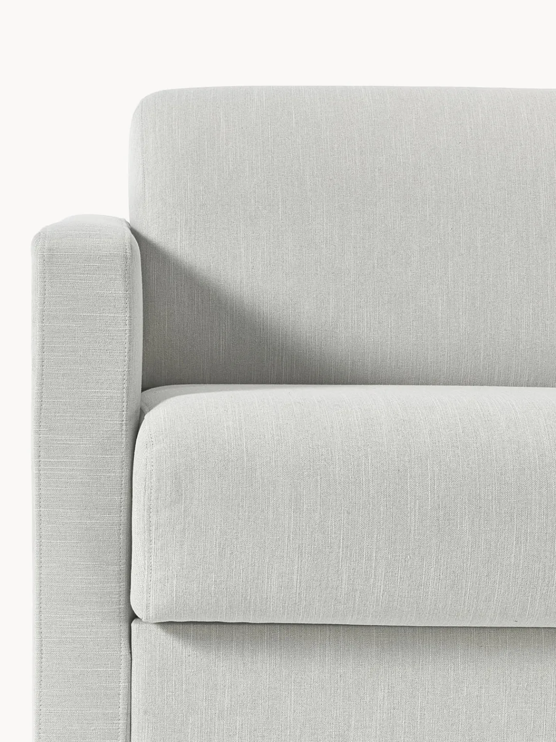 Sofás Cama|Sofás>Westwing Collection Sofá cama Morgan (2 plazas), con colchón Tejido jaspeado greige