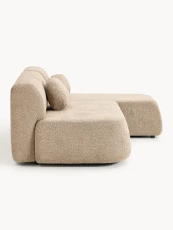 Outlet Sofá cama rinconera de borreguillo con espacio de almacenamiento Pao Sofás Cama|Sofás